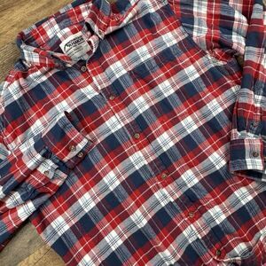 Mountain Khakis Men's Flannel Plaid Shirt size‎ M Multicolor Red/Blue